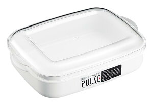 【送料無料】ENTEC エンテック PL-1004W パルスレンジ容器 角 1460ml 白 箱入