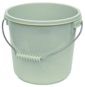 【送料無料】ENTEC エンテック PO-22AGR(グレー) ポリプロバケツ10L 本体