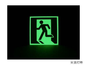 【送料無料】エルティーアイ 消防認定品 S級 高輝度蓄光式誘導標識 スタンダード 避難口誘導標識 SSN405