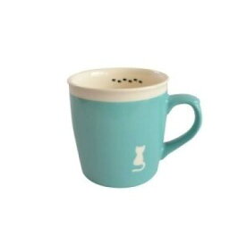 【送料無料】 カクニ　シルエットねこ マグ（エメラルド） K14202