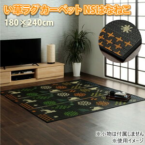 �y���������z �������O �J�[�y�b�g NS�͂Ȃ˂� 180×240cm BK 1060920034104