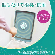 【送料無料】ゴミ箱蓋裏の消臭プレート