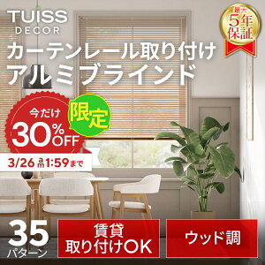 �y3/26 1:59�܂ŃN�[�|����30��OFF�z�݌v1,000����˔j�I tuiss decor �J�[�e�����[�����t�� �A���~�u���C���h �I�[�_�[���C�h �z���C�g �E�b�h�� �ؖڒ�