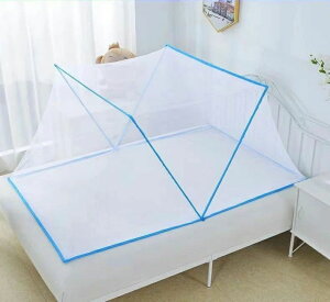 【50円OFF!】 折りたたみ式 蚊帳 蚊除け ワンタッチ ベッド用 蚊 虫 シングル 簡単設置 収納便利 ネット 虫除け 蚊よけ 防虫 寝具 春 夏 簡易蚊帳 睡眠 快適 害虫 軽量 蚊帳んぽ 蚊帳テント スタ