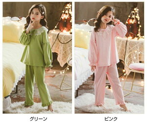 【50円クーポン配布中!】 上下ズボンセット 子供 キッズ プリンセス 女の子 パジャマ 長袖 秋冬 ワンピース ドレス 誕生日 子供 キッズドレス プレゼント ナイトドレス110 120 130 140 150 160 クリ