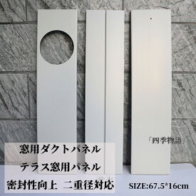【50円クーポン配布中!】 窓用ダクトパネル テラス窓用パネル 2枚セット アップグレード 密封性向上 二重径対応 スポットクーラー ポータブルエアコン ウィンドウアダプタ 排気 ほどんとエアコンタイプ対応 窓用ダクトパネル テラス窓用パネル