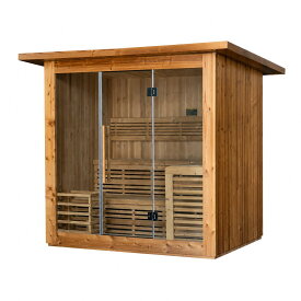 【屋内・屋外対応】サウナ小屋 2500×2500mm 4〜6人用 家庭用サウナ バレルサウナ ロウリュ対応 電気ストーブ対応 プライベートサウナ ガーデンサウナ サウナルーム オーダーメイド可能