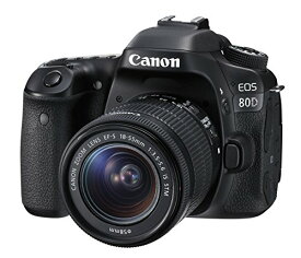 Canon デジタル一眼レフカメラ EOS 80D レンズキット EF-S18-55mm F3.5-5.6 IS STM 付属 EOS80D1855ISSTMLK