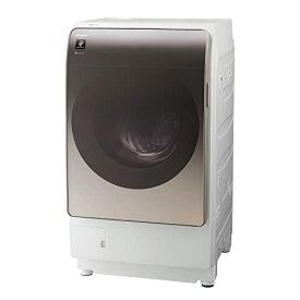 シャープ ドラム式 洗濯乾燥機 ES-V11A-NR ヒートポンプ乾燥 液体洗剤自動投入 洗濯11kg/乾燥6kg 幅64cm 右開き(ヒンジ右) ゴールド