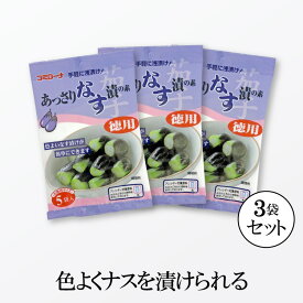 【送料無料 】あっさり なす漬の素 100g （徳用）× 3袋 浅漬けの素 粉 ナス漬けの素 粉末 茄子漬けの素 漬け物の素 浅漬け あっさり漬 一夜漬け なす ナス 水なす コーセーフーズ コミローナ