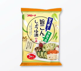 旨こんしょうゆ漬の素 33g(11g×3袋) 浅漬け 浅漬けの素 大根 きゅうり キャベツ 白菜 きのこ 旬野菜 あさづけ あさ漬け 漬物 粉 漬物の素 漬け物の素 しょうゆ漬けの素 醤油漬けの素 醤油漬の素 粉末 しょうゆ漬け 醤油漬 旨こん 手作り漬物 コーセーフーズ こうじや里村