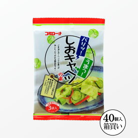 コミローナ しおキャベツの素 (3回分)×1箱(40入)【送料無料】 塩キャベツ やみつきキャベツ 無限キャベツ きゃべつ 塩だれ 塩きゃべつ キャベツ コミローナ コーセーフーズ