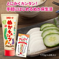 【レシピ付 送料無料】ラップdeカンタンぬかチューブ 4本 ラップで ぬかチューブ ぬか 糠 ぬか漬けの素 …