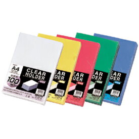 ★ポイント最大16倍★【教育施設様限定商品】-ed 118123 クリヤーホルダーA4（100枚）ピンク メーカー名 LIHIT LAB. G6100-18-【教育・福祉】