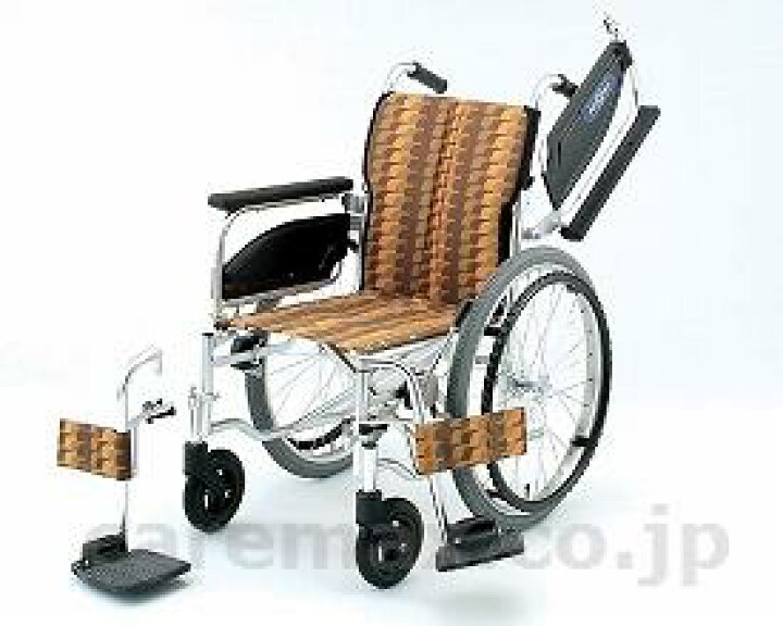 文具の月島堂アルミ自走車いす NA-406W 座幅40 日進医療器 取寄品 JAN PM-Y4 介護福祉用具