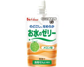 ★ポイント最大16倍★【全国配送可】-お水のゼリー　メロン味 86331　120g ハウス食品　JAN 4902402855362 kt320786 取寄品 食事関連 介護食・健康食品 かまなくてよい-【介護福祉用具】