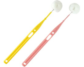 ★ポイント最大16倍★【全国配送可】-モアブラシ/2色1セット イエロー&ピンク各1本 オーラル ケア　JAN 4582194320042 kt313167 取寄品 食事関連 口腔ケア用品 歯ブラシ-【介護福祉用具】