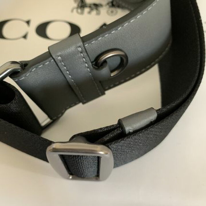 楽天市場】コーチ メンズバッグ COACH ショルダーバッグ レザー グレー