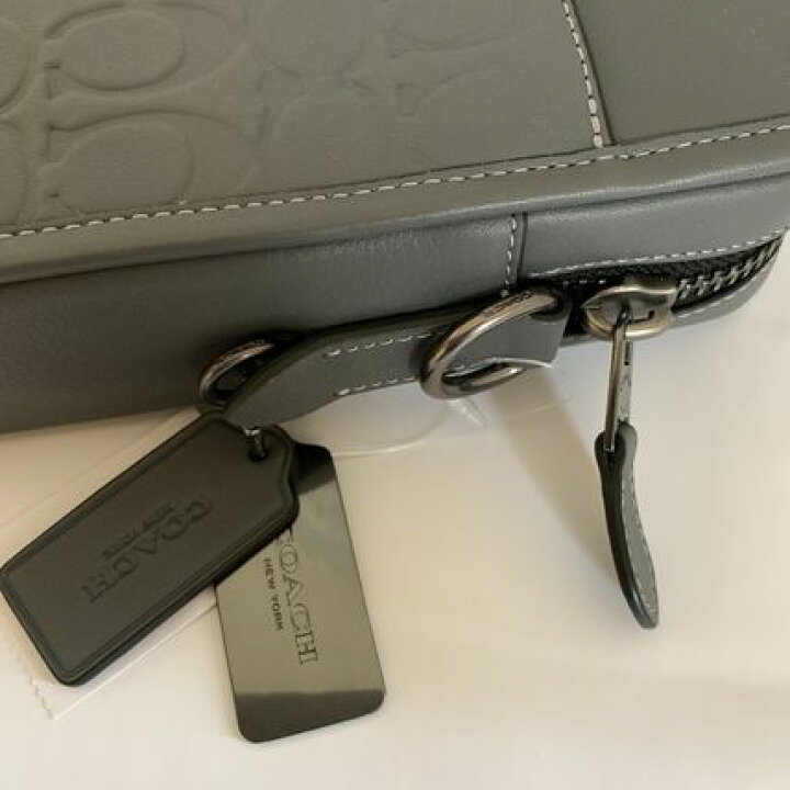 楽天市場】コーチ メンズバッグ COACH ショルダーバッグ レザー グレー