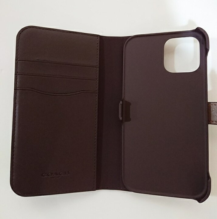 楽天市場 コーチ Iphone 12 12pro ケース Coach 手帳型 シグネーチャ柄 カーキー 代引き不可 あす楽対応 Aqua Angel