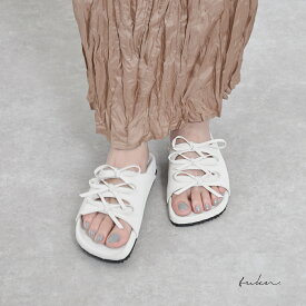 【Autumn SALE】リボンサンダル スクエアトゥ かわいい 大人 ホワイト 白 カジュアル フラット プラットフォーム グレー きれいめ 履きやすい 歩きやすい 楽 疲れにくい [6799-2]