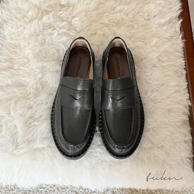 【先行販売で20%OFF】 ヒールローファー ローファー 大人 歩きやすい 柔らか 柔らかい 軽量 厚底トラックソール 4センチヒール 痛くない レディース 軽量 軽い 低反発 ブラック 22.0 24.5 安定感 履きやすい シンプル キレイめ [ 1-788-1-c ]