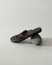 タンガリー トングサンダル レディース トングサンダル フラットサンダル コンチョ ターコイズ スタッズ ウエスタン エスニック 歩きやすい 春夏