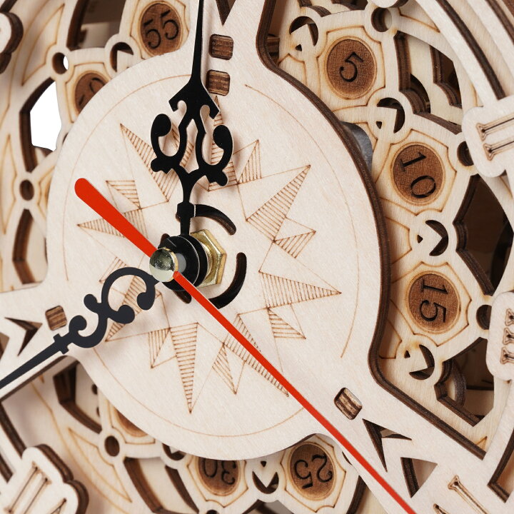 楽天市場 公式 つくるんです Lk503 フクロウ時計 Robotime 日本公式 日本語説明書付 3d ウッドパズル 手作りキット 脳トレ 小学生 大人 工作キット 段ボール おうち時間 誕生日 知育 つくるんですshop楽天市場店
