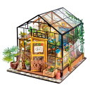 お花や緑がたっぷり！ミニチュアの温室を作ろう！【公式】 つくるんです ミニチュアハウス 「フラワーハウス」DG104S…