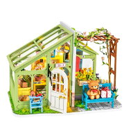 かわいいクマのいるミニチュアハウス【公式】つくるんです ミニチュアハウス「くまのお花屋さん」DG154／…
