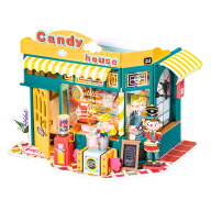 ポップなお菓子屋さんをミニチュアで作ろう！【公式】つくるんです ミニチュアハウス「キャンディハウス…