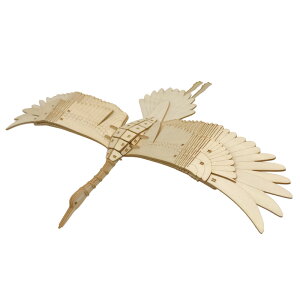 【公式】つくるんです 3Dウッドパズル 絶滅危惧種シリーズ タンチョウ │ 日本語説明書付 おうち時間 誕生日 知育 REDLIST 丹頂 鳥 模型 ミニチュア ウッドクラフト red crownd crane 図鑑付き