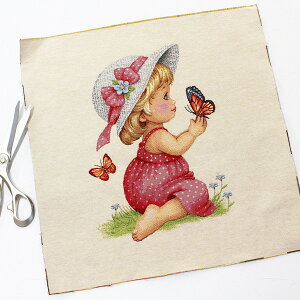 SuD n CeA pl ̎qƂ傤 [bpA 47×47cm pl