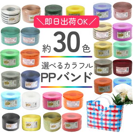 PPバンド 手芸用 大巻 15mm×100m巻　かごバッグ 手芸用テープ 信越工業 プラバッグ 日本製 クラフト手芸 色数豊富な約30色