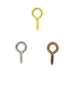 ヒートン M 長さ約14mm 穴の内径約4mm 100個入 基礎金具 接続金具 基礎パーツ ハンドメイド 手作り 工作クラフト ハンドメイド パーツ資材