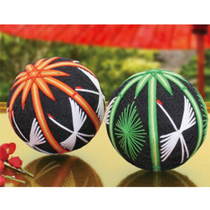 楽天市場】手まりキット てまり手芸 朱竹と鶴・若竹と松 しゅちくと  