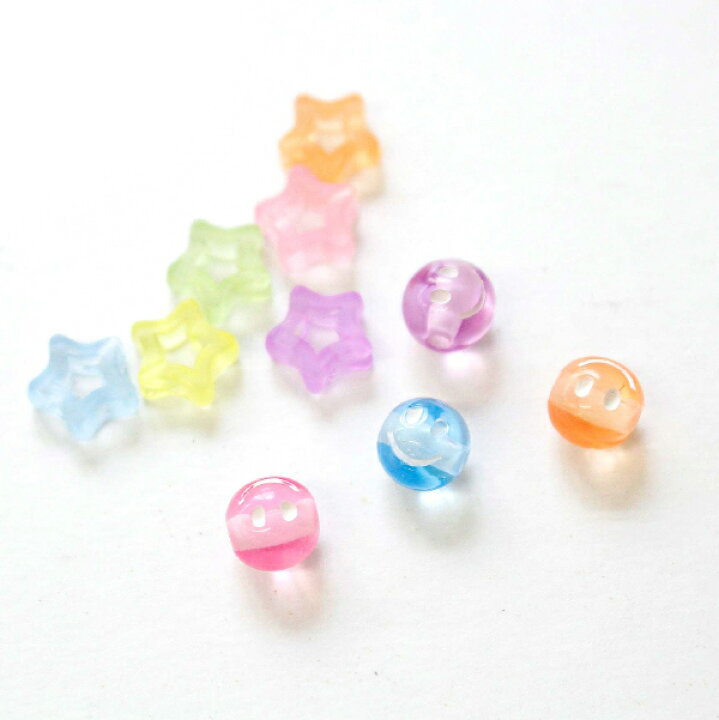楽天市場】ビーズ ポップビーズ アクセサリー かわいい 工作 星 スター 