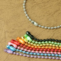 楽天市場 チェーン お徳用 カラーボールチェーン チェーン 2 4mm 15cm 10本入 つくる楽しみ 手芸材料の専門店 つくる楽しみ