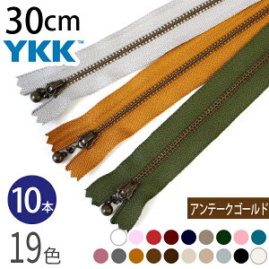YKK ʕtt@Xi[ 30cm CuV AeB[NS[h (10{) ʕtt@Xi[ t@Xi[ Wbp[ |[` obO TRbV |VFbg `bN t@Xi[ y
