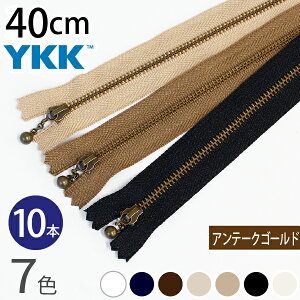 YKK ʕtt@Xi[ 40cm CuV AeB[NS[h (10{) ʕtt@Xi[ t@Xi[ Wbp[ |[` obO TRbV |VFbg `bN t@Xi[ y
