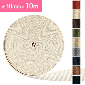 テープ 30mmxお得な10m巻 BB30010m アクリルテープ トートバッグ バッグ 持ち手 手作り ハンドメイド