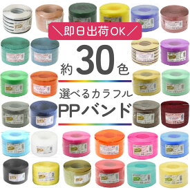 PPバンド 手芸用 大巻 15mm×100m巻　かごバッグ 手芸用テープ 信越工業 プラバッグ 日本製 クラフト手芸 色数豊富な約30色