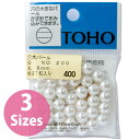 ビーズ パールビーズ TOHO 穴大 丸型パール 白 ハンドメイド アクセサリー ジュエリー 手作り 推し活 キーホルダー ストラップ DIY 工作 刺繍 パーツ デコ