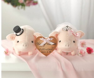 ラブリーぶーちゃん ピンク ウエディングキット プレゼント 結婚式 披露宴 お祝い ウェルカムボード ぬいぐるみ 結婚祝い 手作りキット ウェルカムドールタカギ繊維 パナミ PANAMI