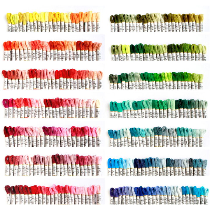 COSMO コスモ 刺繍糸木製キャビネット付現状品中身付き