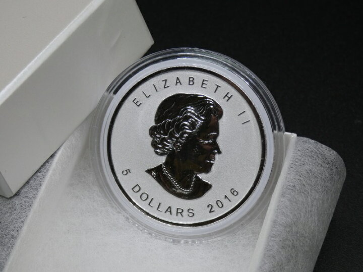 楽天市場】【2016年中古 メイプルリーフ パンダ銀貨】カナダ メープル 