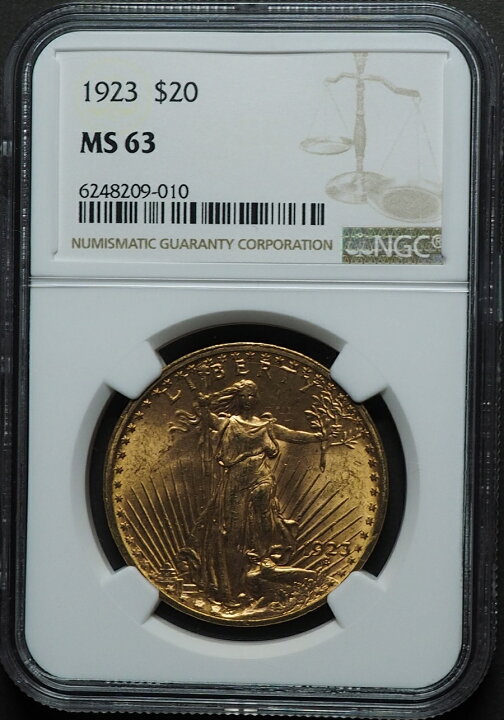 楽天市場】【NGC鑑定 MS63】アメリカ ダブルイーグル20ドル金貨 