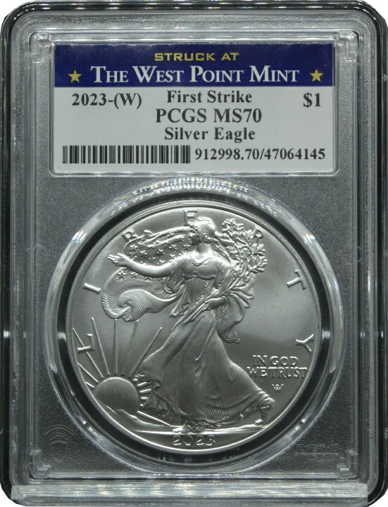 楽天市場】2023年 PCGS MS70 イーグル銀貨 アメリカ シルバーイーグル  