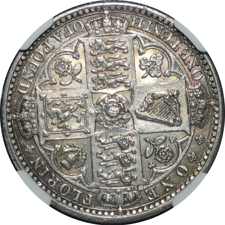 楽天市場】NGC ゴチックフローリン ビクトリア女王 銀貨 NGC鑑定 1849 