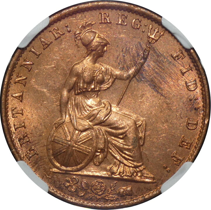 楽天市場】NGC MS65RB 高鑑定品 1/2ペニー銅貨 ビクトリア女王 ヤング 